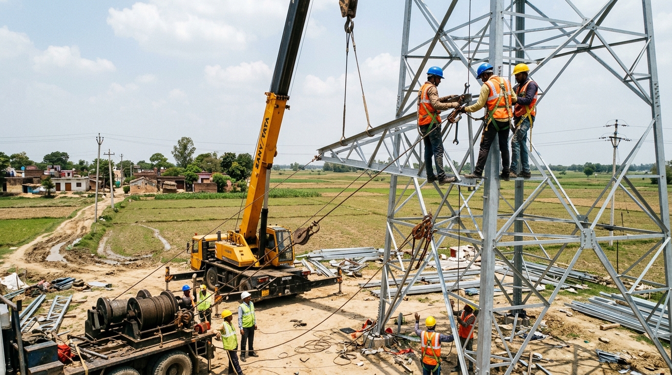 Telecom Tower Rigging and Assembly